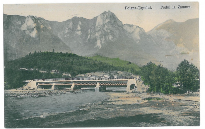 4123 - POIANA TAPULUI, Brasov, bridge - old postcard - used - 1910