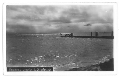 4071 - TECHIRGHIOL, Dobrogea, digul - old postcard, real PHOTO - unused - 1939 foto