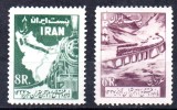 IRAN 1958, locomotive, serie neuzată, MNH, Transporturi, Nestampilat