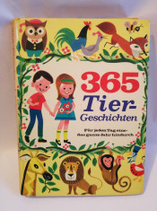 Carte limba germana, 365 Tier-Geschichten, 1971 foto