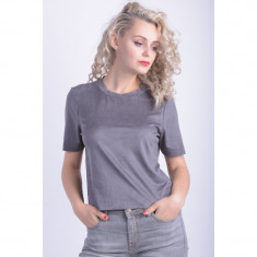 Bluza Catifelata Vero Moda Vmsafa Fake Suede Top Asphalt foto