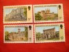 Serie- Arhitectura Guernsey 1976, 4 valori, Nestampilat