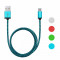 Cablu de date micro USB a?? invelis textil a?? 4 culori, 2m Brico DecoHome