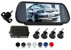 Senzori parcare cu camera video si display LCD de 7&amp;amp;amp;quot; in oglinda S608 Auto Light foto