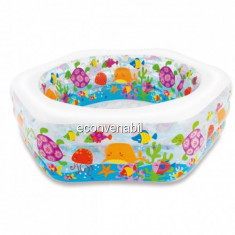 Piscina Gonflabila Hexagonala Design Ocean Intex 56493NP foto