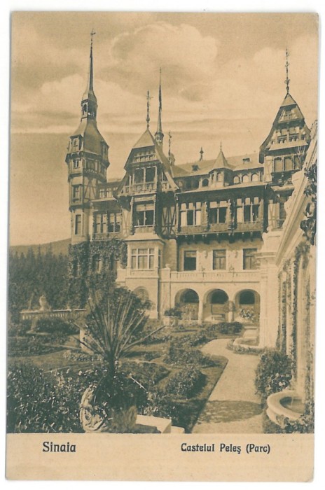 4104 - SINAIA, Prahova, Peles Castle, Romania - old postcard - unused