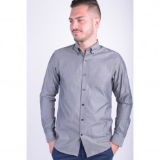 Camasa Selected Shdone Oak Shirt Ls Slim Fit Gri foto