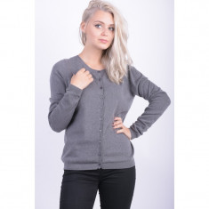 Cardigan Vila Vimelina O-neck Grey Melange foto