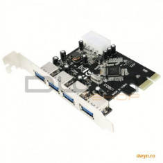 Card PCI-Express adaptor la 4 x USB 3.0, Logilink &amp;#039;PC0057A&amp;#039; foto