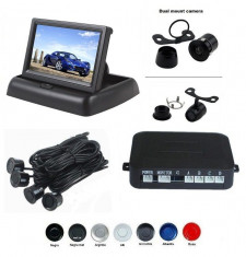 Senzori parcare cu camera video si display LCD de 4.3&amp;amp;amp;quot; pliabil S612-P Auto Light foto