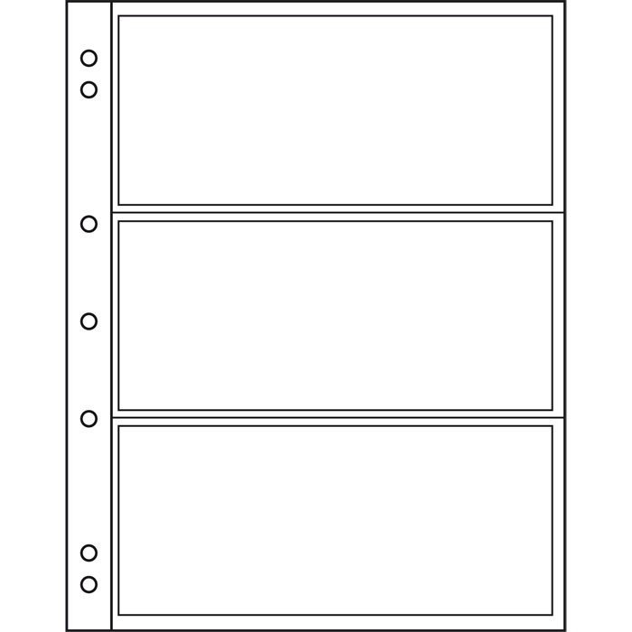 NUMIS 3C PVC file de rezerva pentru banknote - 10 buc. packet