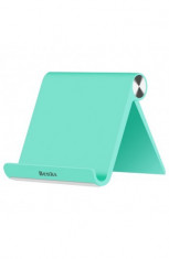 Suport de birou pentru telefoane si tablete Benks verde Phone Protect foto