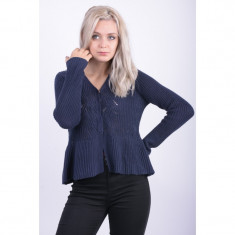 Cardigan Bumbac Vila Rame Bleumarin foto