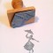 Stampila Mary Poppins (fata cu umbrela) crafts handmade lucru manual bricolaj