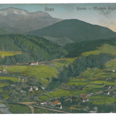 4099 - BRAN, Brasov, Panorama, mountain, Romania - old postcard - unused