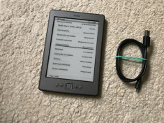 Ebook Reader Amazon Kindle 4th gen D01100 cu Wi-FI+cablu(936 carti in lb romana) foto