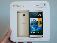 Telefon HTC One M7 GOLD(Auriu),Nou la Cutie foto
