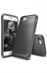Husa iPhone 7 Ringke ONYX MIST GRAY + BONUS folie protectie display Ringke Phone Protect foto