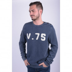 Pulover Jack&amp;amp;Jones Jjvcwaffle Knit Crew Neck Mood Indigo foto