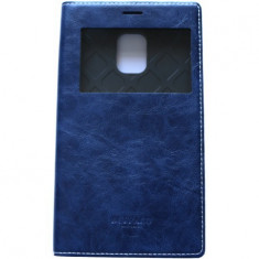 Husa Samsung Galaxy Note 4 Edge Arium Buffalo Flip View albastru navy Phone Protect foto