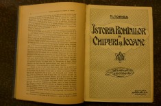 Istoria romanilor in chipuri si icoane de N. Iorga Ed. Ramuri, Craiova 1921 foto