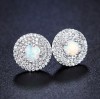 Cercei Opal Foc, Bijuterii cu Opal Natural, Prindere Surub