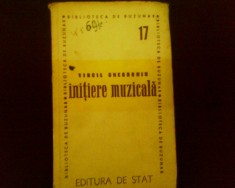 Virgil Gheorghiu Initiere muzicala, ed. princeps