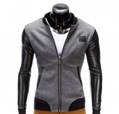 Jacheta pentru barbati, casual, slim fit, cu fermoar - B347 foto