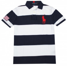 Ralph Lauren Polo Tricou cu Guler in Dungi foto