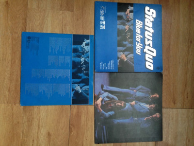 STATUS QUO - BLUE FOR YOU (1976,VERTIGO,made in UK) vinil vinyl lp foto