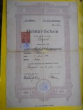 HOPCT DOCUMENT VECHI 157 CEHIA NIKOLSBURG/MIKULOV 1925 HEIMAT SCHEIN-FISCALIZAT