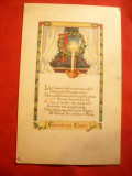 Ilustrata- Felicitare de Craciun- Litografie USA , cca. 1900, Circulata, Printata