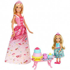 Jucarie Papusa Barbie Dreamtopia Petrecere cu ceai FDJ19 Mattel foto