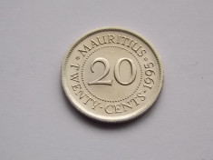 20 CENTS 1995 MAURITIUS UNC foto