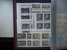 Romania - Serii complete, blocuri de 4 timbre 20% din lista. foto