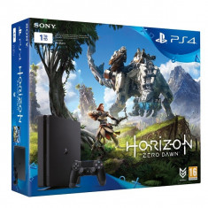 Consola SONY PlayStation 4 Slim 1 TB, negru + joc Horizon Zero Dawn foto