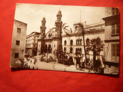 Ilustrata - Catedrala din Alger circulat 1937 foto