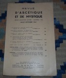 revista Revue d&#039; ascetique et de mystique 1963