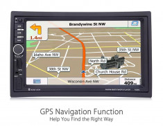 Navigatie Auto 7inch GPS Harti IGO DVD Casetofon Player Mp3 MirrorLink USB 2DIN foto