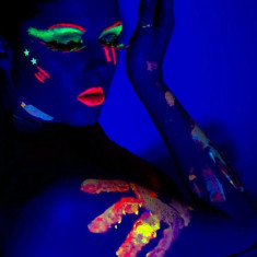 Paintstick neon reactiv UV, pentru makeup foto