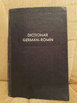 DICTIONAR GERMAN-ROMAN-MIHAI ISBASESCU foto