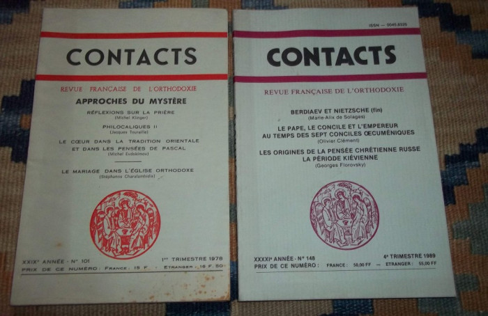 revista ortodoxa franceza Contacts (1978 si 1989)