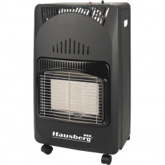 Soba gaz Hausberg HB 1010 4200W 3 trepte de putere, Neagra foto