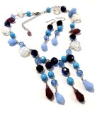 Set bijuterii dama-elegant/margele vc-colier si cercei/lantisor martisor