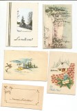 (A) felicitare -LOT 5 FELICITARI DIN ANI 70