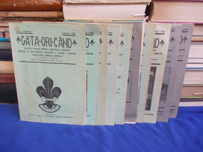GATA ORICAND * REVISTA CERCETASII SENIORI - ANUL I ( COMPLET , NR.1-12 ) / 1936 foto