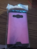 Husa Samsung Galaxy J1 J120 originala motomo roz tip capac spate, Mov, Plastic