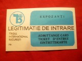 Legitimatie Intrare Targul International Bucuresti -pt.MESA Polymetron