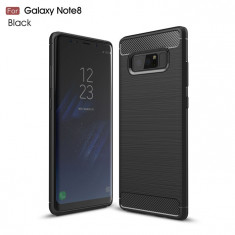 Carcasa de protectie Carbon Fiber din silicon TPU pt Samsung Galaxy Note 8 foto