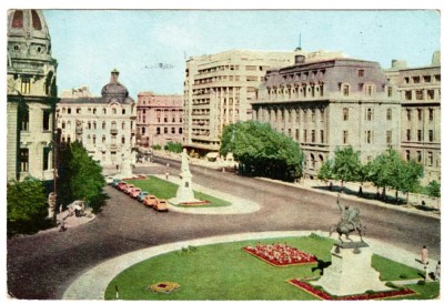 BUCURESTI piata universitatii marca fixa 40 bani RPR foto